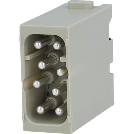 HARTING Han EE Modul Stifteinsatz (M) Quick-Lock-Anschluss, 8-polig 400V, 16A - 1 Stück (1/3)