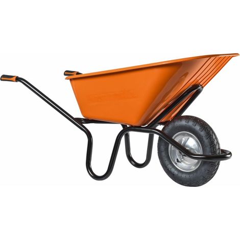 Haemmerlin – Brouette de jardin haute résistance 300L – Charge maximale 500kg – Roue gonflée tout-terrain – 305210001