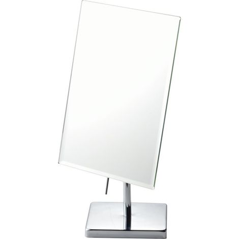 30  16,5 cm großer, rechteckiger Standspiegel, Kosmetikspiegel und