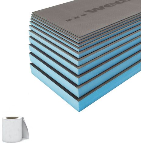 Juego de 3 paneles de construcción WEDI, 250 x 60 x 5 cm + listón (1/5)
