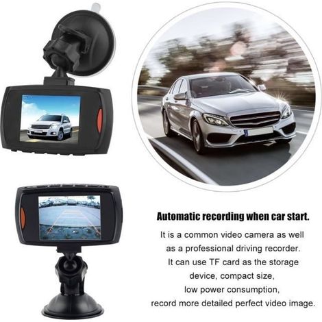2.4\" caméra DVR de véhicule HD 720P Enregistreur de caméra de véhicule de vision nocturne de voiture de DVR de caméra vidéo (1/4)