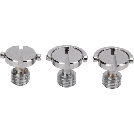 3 viti da 3/8" per piastra a sgancio rapido – Supporto per foto, luce di riempimento e attrezzatura (1/5)