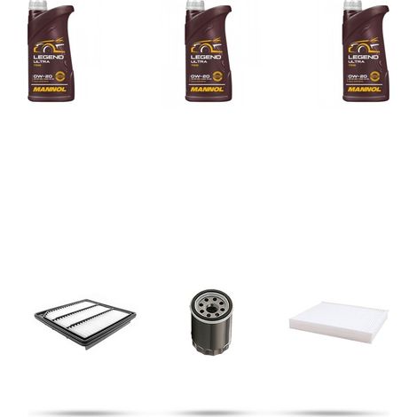 Kit tagliando 3 FILTRI e 3L OLIO compatibile con Kia Picanto III (JA) 1.0 48kw dal 2017 (1/4)