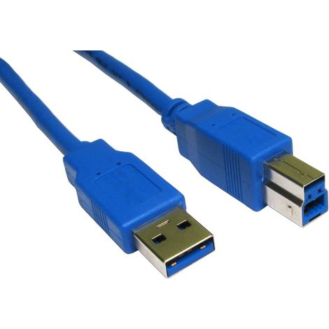 Câble USB RS PRO, USB-B 3.0 A mâle vers USB-A 3.0 mâle, 2m ( Prix pour 1 )