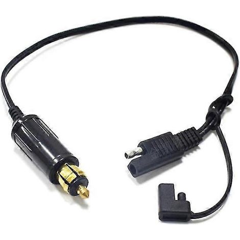 Câble adaptateur DIN Hella Powerlet vers SAE de 35 cm pour motos (1/5)
