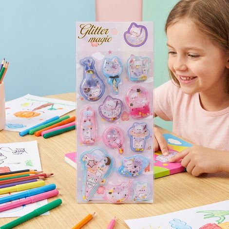 Cartoon 3D Shaking Sticker (04) - 3D self-adhesive sticker for decorating journals and creating fun shaking stickers. -- BIEMMEDUE (1/5)