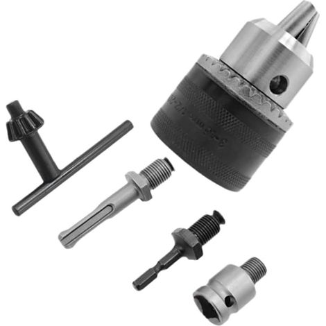 Mandril de taladro de 1,5-13 mm, 1/2-20 UNF, de cambio rápido, para conversión de taladro eléctrico (1/5)