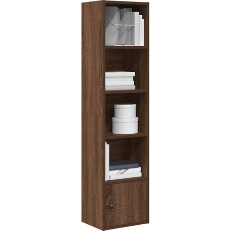 Bücherregal Braun Eichen-Optik 31x24x127 cm Holzwerkstoff