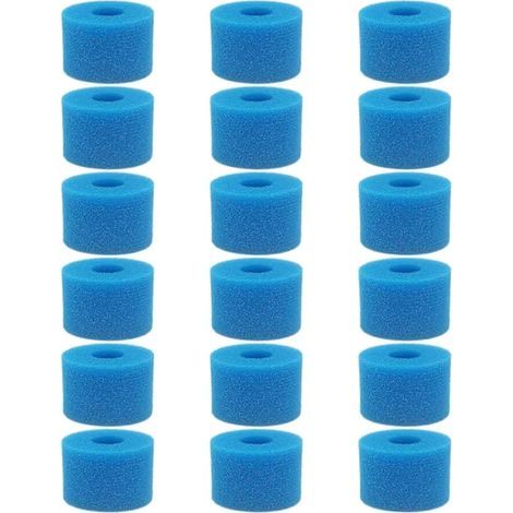 18 cartouches filtrantes en mousse lavables et réutilisables pour spa Pure Spa type S1-AquaForge (1/5)