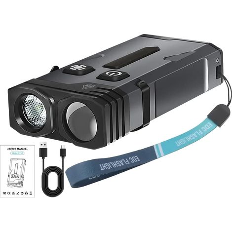 Lampe Torche Porte Clés 1100 Lumen Lampe Torche LED Rechargeable (1/5)