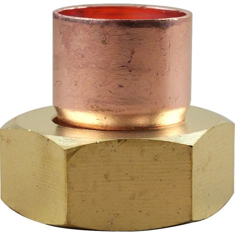 Douille droite écrou prisonnier 359 GCL Femelle 1"(26/34) - Tube Cuivre Ø22