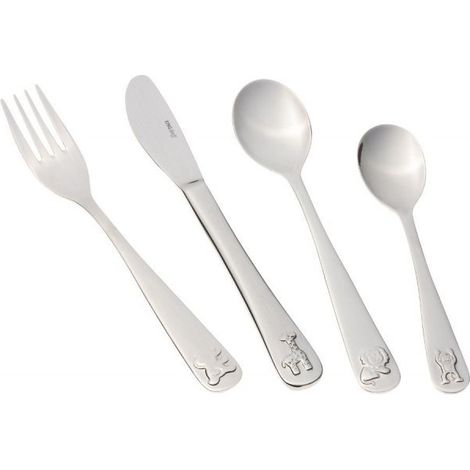 Set di posate per bambini, 4 pezzi, acciaio inossidabile 18/10, Kinghoff KH-3586 (1/3)