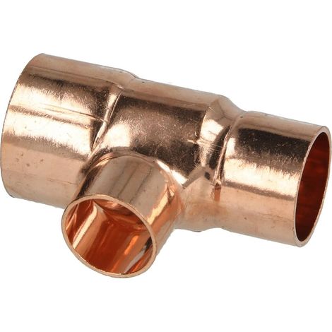 Raccord à braser cuivre té réduit 28 x 18 x 22 mm