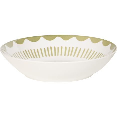Table Passion - Assiette creuse Tamara verte 20 cm (lot de 6) (1/3)