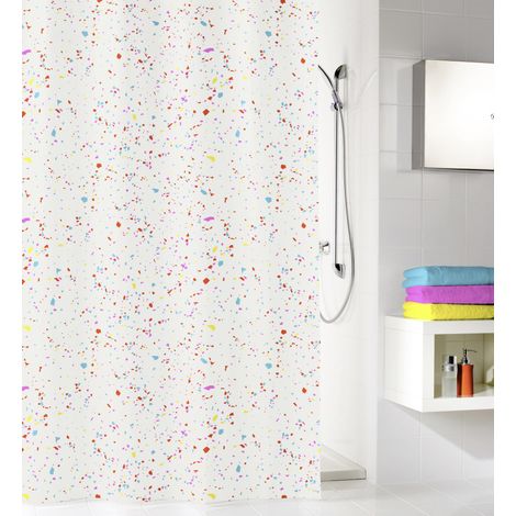 Kleine Wolke Duschvorhang Confetti multicolor 180 x 200 cm Duschvorhang