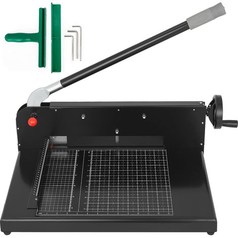 Coupe-papier guillotine A4 30 cm, massif, manuel, avec presse et verrou de sécurité, pour bureau et domicile. (1/5)