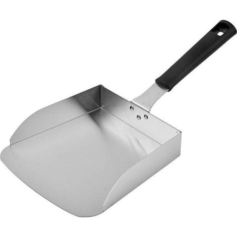 Spatule alimentaire plate en acier inoxydable, spatule de cuisine, ustensile de cuisine (1/5)