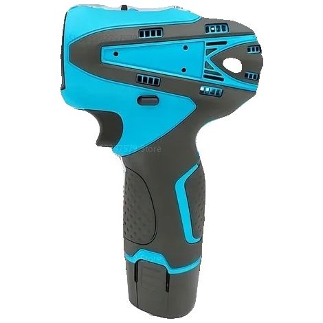 Taladro de impacto, alimentación de 12 V, par de 32 N, construcción metálica, diseño compacto, compatibilidad versátil. (1/5)