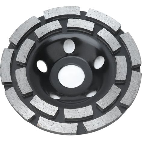 Meule diamantée à vibrations réduites, kit de 115 mm de diamètre, noire, pour pierre et béton. (1/5)