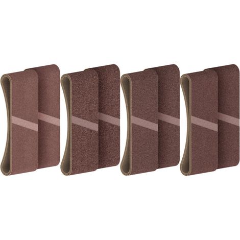 Bosch PRO Set de bandes abrasives X440, 75×457 mm, K40/60/80/120, 20 pcs, Starter Pack (1/5)