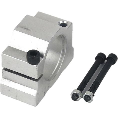 Kits de moteurs de broche CNC Moteur de broche CNC 12V-36V, 795-6000 tr/min, grand couple, cc, ER11, mandrin de serra, pince de 45mm for Machine à graver, outils de tour, 12000(Motor Clamp) (1/5)
