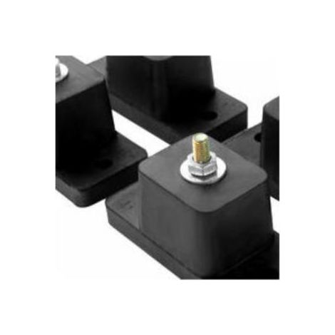 4 paires/ensemble coussinets d'isolation Anti-Vibration en caoutchouc pour climatiseur Base antichoc de montage d'amortisseur de climatisation (1/4)