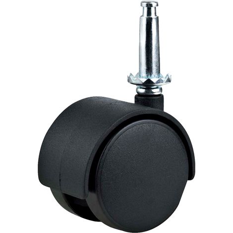 Ruota per Mobili Doppia Ø 50 Perno 10 x 38 Capacità Uniko 2 kg Bl