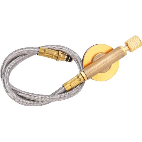 Vanne accessoire en cuivre pour fournaise avec tube et interrupteur de commande pour réservoir de gaz plat extérieur (1/5)