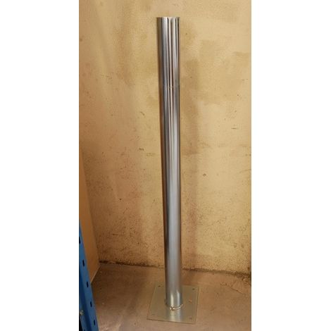 Support metalique H 1250mm Ø 80mm pour coffret DOMINO