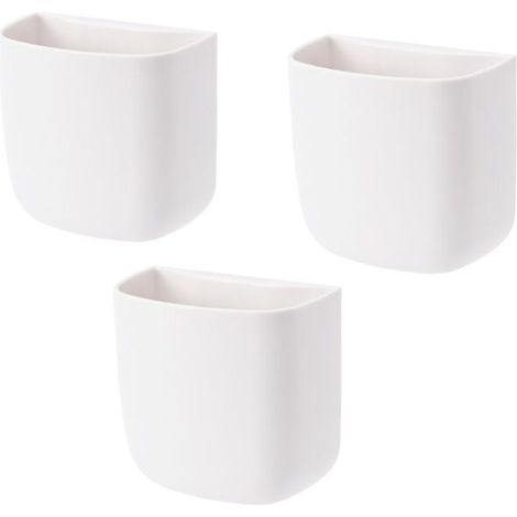 piezas de almacenamiento para control remoto de TV, soporte de pared para control remoto, organizador, caja de almacenamiento, para hogar, oficina, teléfono celular (1/4)