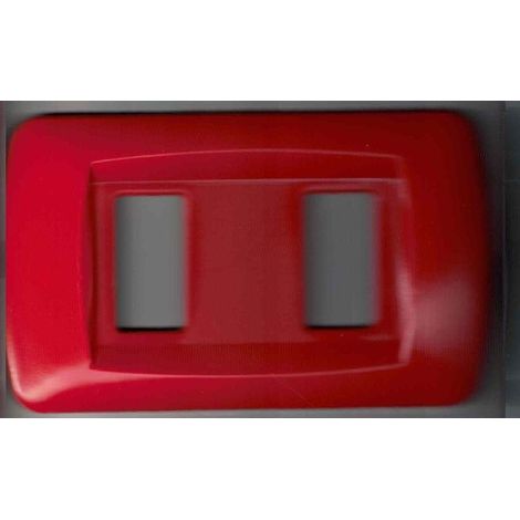 Plaques Abs Plaques Série Magic Compatible Bticino Plaque De Couverture De Prise Trous Rouge