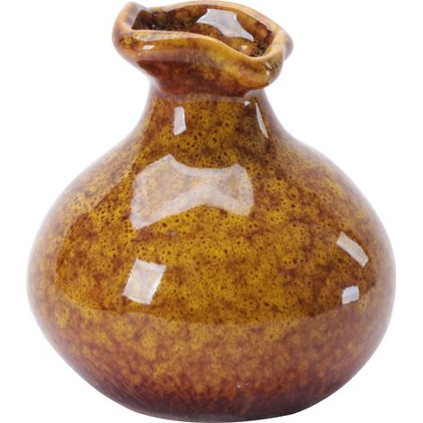 Vase Élégante de Céramique Artisanale - 8×7.5cm, Rouge/Jaune/Bleu/Vert, Résistant, Décor Intérieur/Cadeau (Lot 1) (1/5)