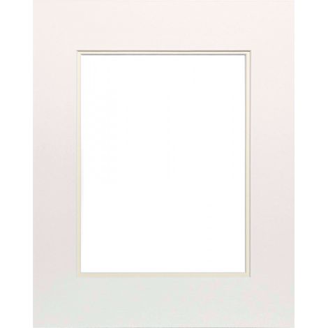 Passe-partout double crème 30x40 cm ouverture 20x30 cm