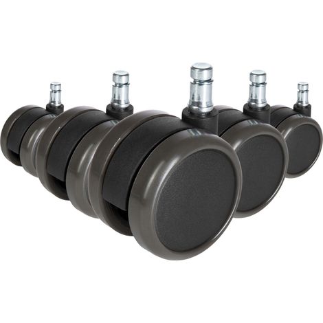 5x ungebremste Rollen ROLO FREE für Hartböden 11mm / 65mm (5er Pack) (1/5)