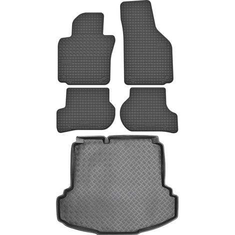 Set di tappetini in gomma per auto e tappetino per bagagliaio per Volkswagen Jetta VI Sedan dal 2011 al 2018.