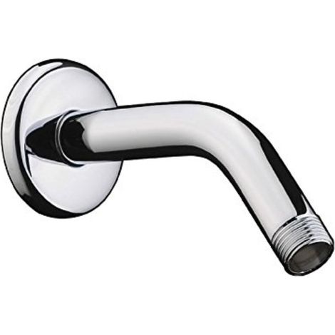 Bras de douche mural 128mm – Finition chromée – Laiton durable – Raccord G 1/2 – 27411000 (1/5)