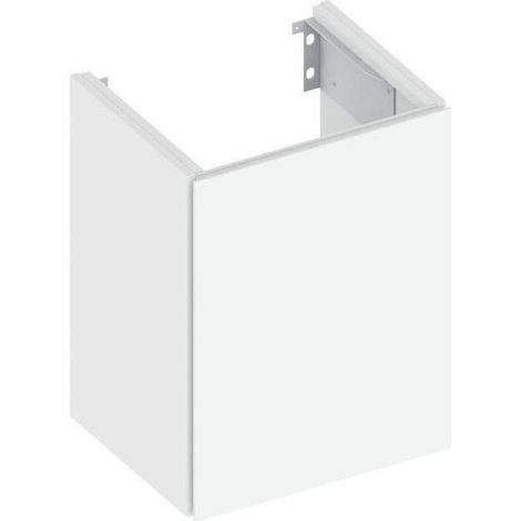 KE WTU X-Line 33122, 1-trg.,Anschl.,li., weiß/Glas weiß, 460x605x380mm (1/3)