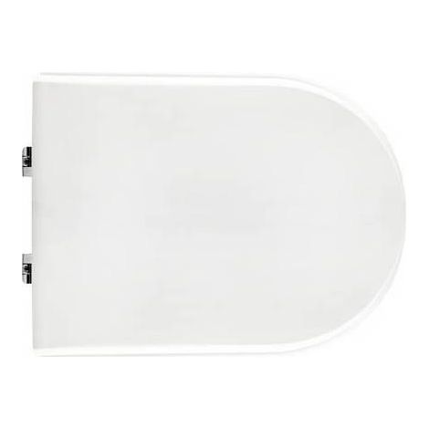 SIÈGE DE WC POUR CUVETTE FALERI H2O AU RAS DU MUR FORME 7 Dimensions : Blanc - Charnières C expansibles