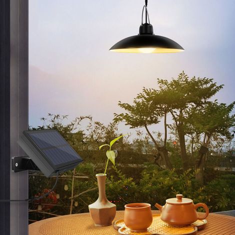 Solar chandelier for courtyard, garden, hallway, landscape, indoor/outdoor hanging lamp, 2 lighting modes, IP65 waterproof, warm light (1/5)