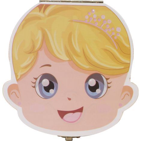Boîte en bois bébé dents de lait organisateur individuel trous rangement enfant fille souvenir boîte cadeau (1/5)