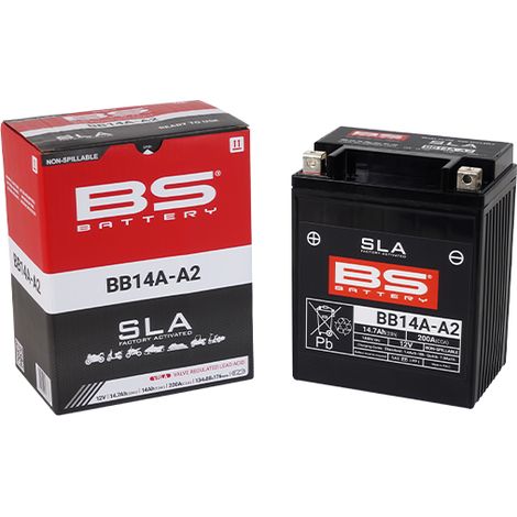 Batterie SLA BS Battery pour Auto YB14A-A2 / 12V 14.7Ah Neuf