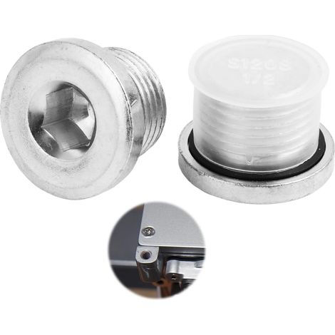 2 Pièces de 1/2 Pouces, Bouchon Obturateur en Acier Carbone, Bouchon de Fermeture pour Tuyaux, Résistant à la Corrosion et aux Températures Extrêmes, pour l'Étanchéité des Conduites d'eau et de Gaz (1/5)
