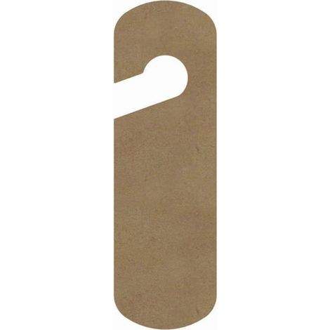 Plaque poignée de porte - Marron - Enfant - Bois massif - Artisanal - Décoratif