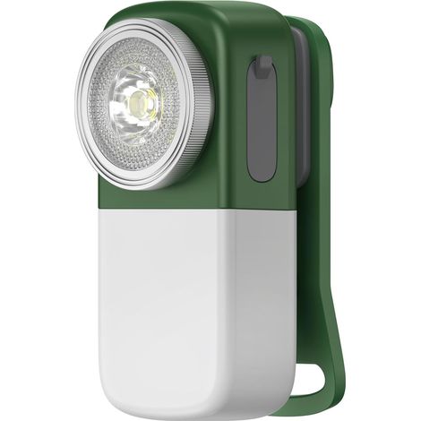 Mini-LED-Taschenlampe, wiederaufladbar - 250 Lumen, USB-C-Cliplampe für Camping, Läufer und Sicherheitswarnungen (grün) (1/4)