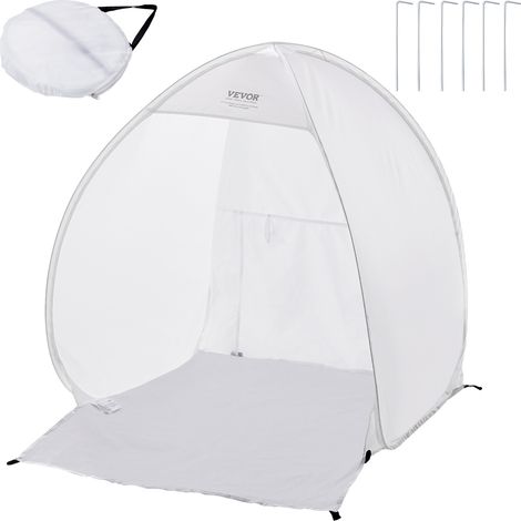 VEVOR Abri de peinture en aerosol,portable escamotable 40 x 35 x 40 pouces,plancher integre,fenetre deechappement,sac de rangement,cabine pliable,meubles,outils de bricolage