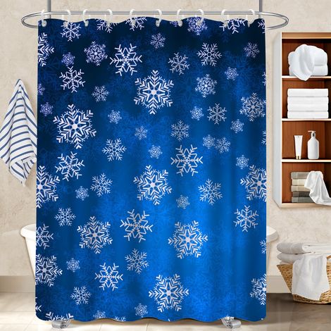 Kit rideau de douche en polyester 180x180 avec œillets voile de douche pour un printemps fleuri dans la salle de bain (1/5)