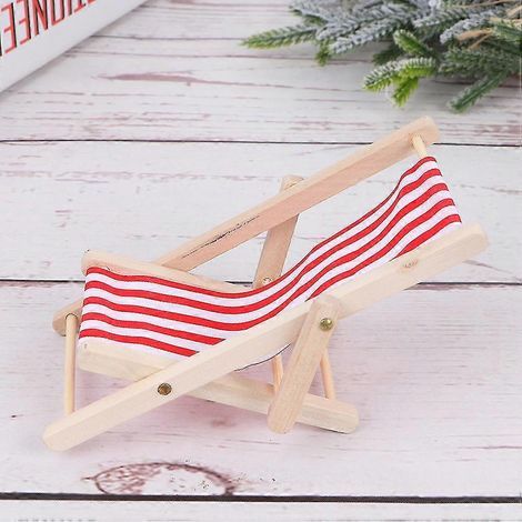 Lot de 2 jouets d'extérieur pour enfants : banc de jardin miniature pliable, mini-fauteuil relax, chaise longue. (1/2)