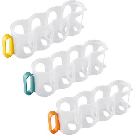 Organisateur portable pour canettes de soda, supports pour canettes de bière, glissières de rangement pour réfrigérateur (lot de 3) (1/5)