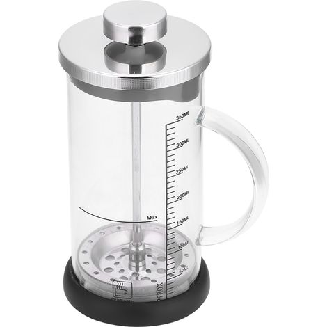 Hitzebeständige Kaffeekanne aus Klarglas, 350 ml, mit Henkel, multifunktional für Zuhause und Büro (1/5)