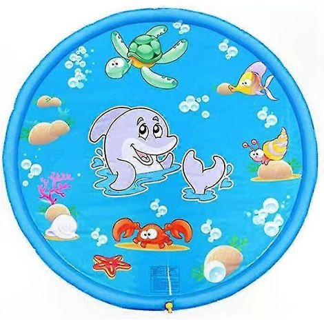 Piscine gonflable PVC enfant 170 cm bassin extérieur jeu d'eau familial parent-enfant centre aquatique amusant (1/5)